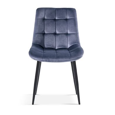 Interiax Dining Chair Lucy Velvet Dark Grey