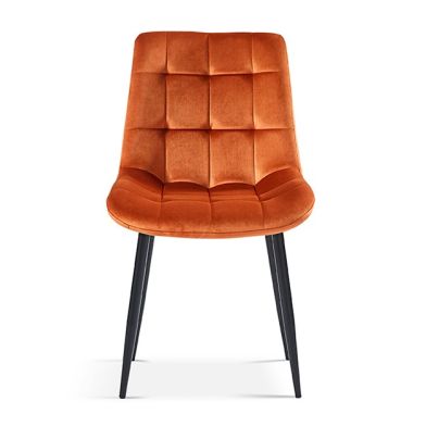 Interiax Dining Chair Lucy Velvet Orange