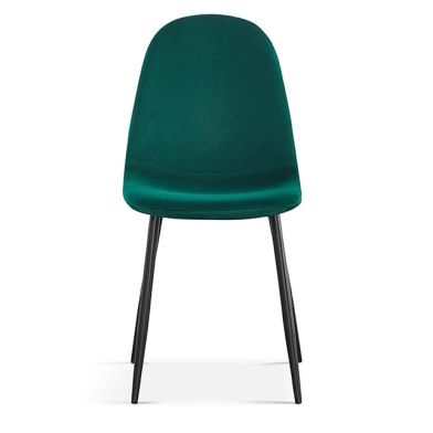 Interiax Chaise de salle à manger Lou Velours Vert
