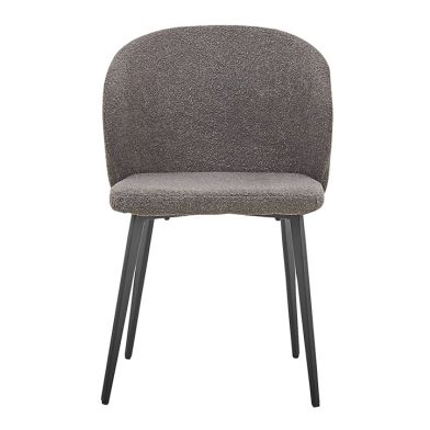 Interiax Dining Chair Livia Bouclé Grey