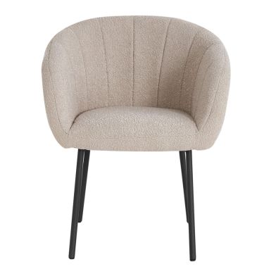  Interiax Eetkamerstoel 'Alina' Bouclé Beige