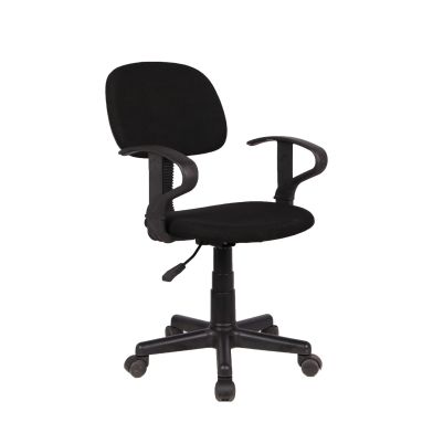 Fauteuil de Bureau 'Happy' PU Nylon Noir