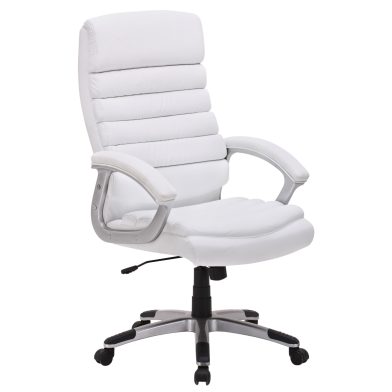 Bureaustoel 'Kennedy' PU Wit