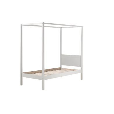 Lit à Baldaquin Roos 90x200 - Blanc