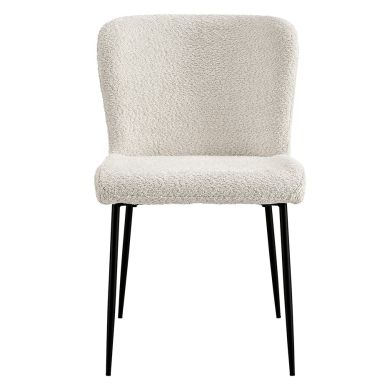 Interiax Dining Chair Flo Bouclé Ecru
