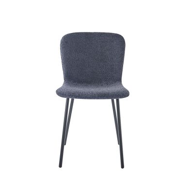 Interiax Dining Chair Jade Bouclé Dark Grey