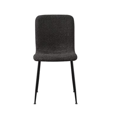 Interiax Dining Chair Mona Bouclé Grey