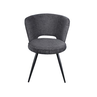 Interiax Dining Chair Nora Bouclé Dark Grey