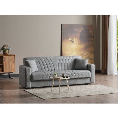 Interiax Slaapbank 'Manou' Lichtgrijs