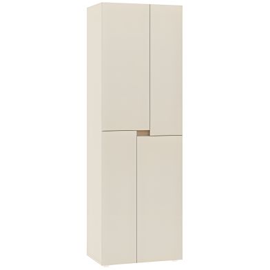 Interiax Storage Cabinet 'Parma' 4 Doors | Beige | 184x60x41.6 cm