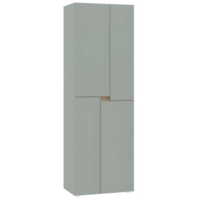Interiax Storage Cabinet 'Parma' 4 Doors | Sage Green | 184x60x41.6 cm