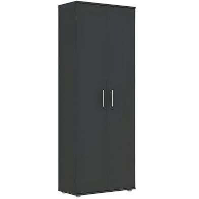 Interiax Armoire 'Padova' 2 Portes | Anthracite | 184,7x69,2x35 cm