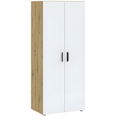 Interiax Wardrobe 'Vicenza' 2 Doors | Artisan Oak/White | 179x74x51.9 cm