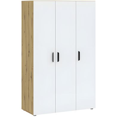 Interiax Wardrobe 'Vicenza' 3 Doors | Artisan Oak/White | 179x110.7x51.9 cm