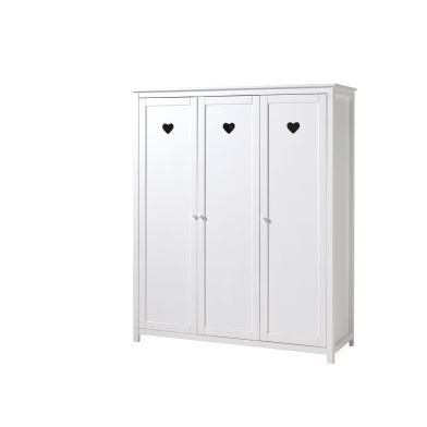 Wardrobe Amori 3 Doors White