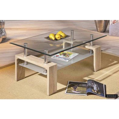 Salontafel Alana rechthoekig Lichte Sonoma