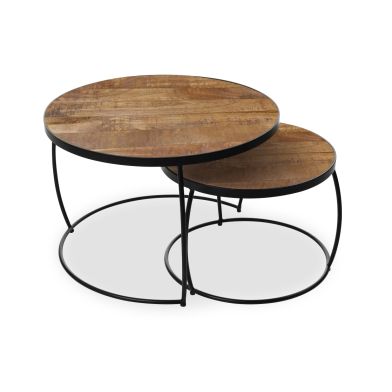 Coffee Table 'Lars' Mangolia 2-Piece