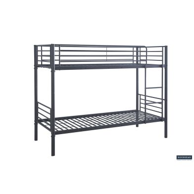 Interiax Ken Bunk Bed - Grey Metal - 90x200 cm - Splittable