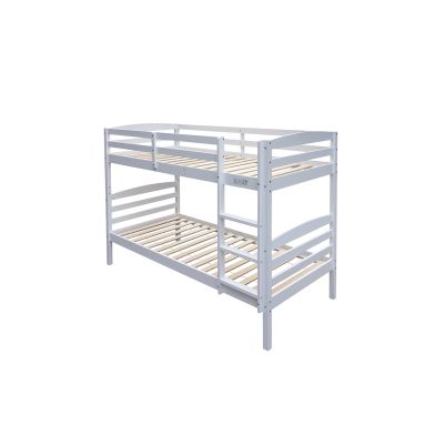 Interiax Tommy Bunk Bed - Solid Pine White - 90x200 cm - Splittable