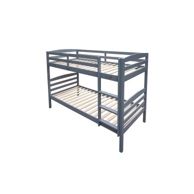 Interiax Tommy Bunk Bed - Solid Pine Grey - 90x 200 cm - Splittable