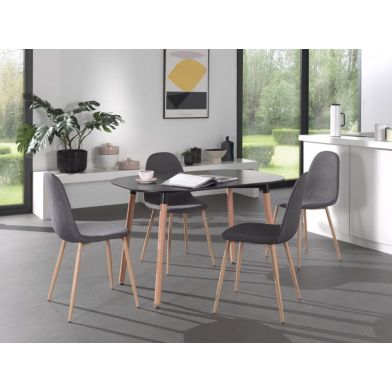 Table 'Evi' 120x80 Black Matt