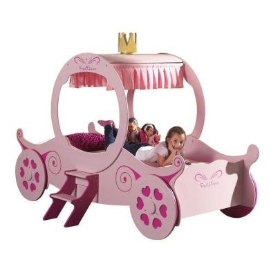 Lit Voiture Princess Kate - Rose - Lit Enfant