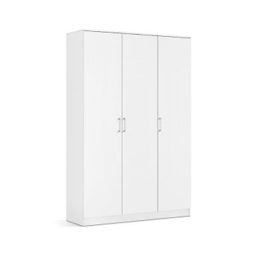 Interiax Kledingkast 'Amelie' 3 deuren Wit (180x120x54cm)