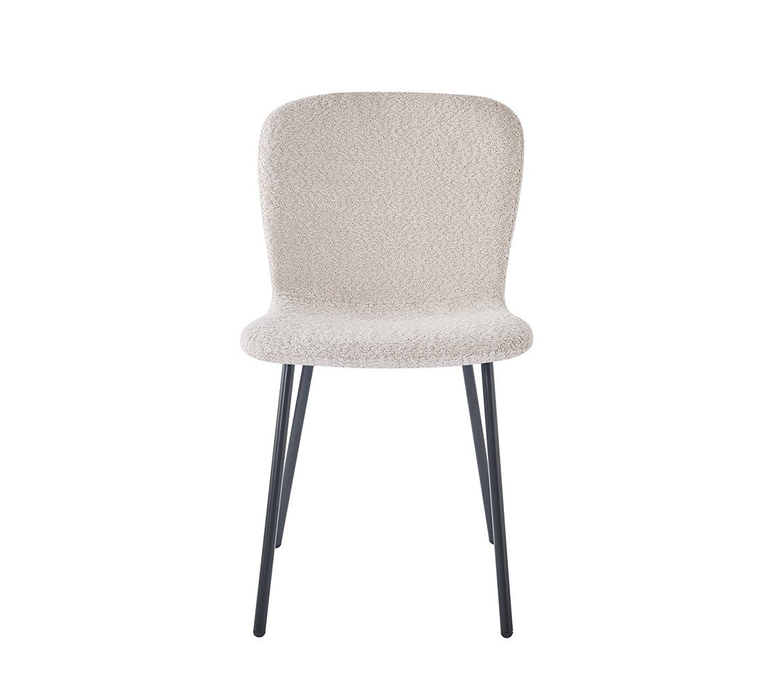 Interiax Chaise de salle à manger Jade Bouclé Sable