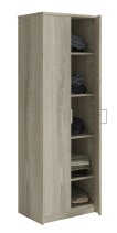 Interiax Opbergkast - Kledingkast 'Amelie' - 2 Deuren & 4 Legplanken | Sonoma Eik | 180x60x40 cm miniatuur