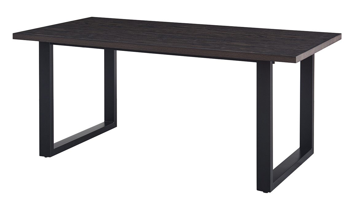 Interiax Table à Manger 'Oliver' 180 cm Décor Brun Foncé