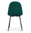 Interiax Eetkamerstoel Lou Fluweel Groen miniatuur