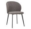 Interiax Chaise de salle à manger Livia Bouclé Gris miniature