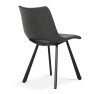 Interiax Dining Chair Lea Velvet Black thumbnail