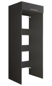 Interiax WASHWALL 'Mary' Armoire pour lave-linge Anthracite - Armoire pour sèche-linge - avec armoire de rangement - 200x67,5x67,5 cm miniature