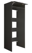 Interiax WASHWALL 'Mary' Armoire pour lave-linge Anthracite - Armoire pour sèche-linge - avec armoire de rangement - 200x67,5x67,5 cm miniature