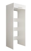 Interiax WASHWALL 'Mary' Wasmachine Ombouwkast Wit - Ombouw Meubel voor Droogkast - Met opbergkast - 200x67.5x67.5 cm miniatuur