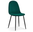 Interiax Eetkamerstoel Lou Fluweel Groen miniatuur