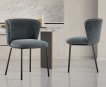 Interiax Dining Chair Yara Fabric Dark Grey thumbnail