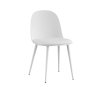 Interiax Dining Chair Fé Seat PP Cushion PU White thumbnail