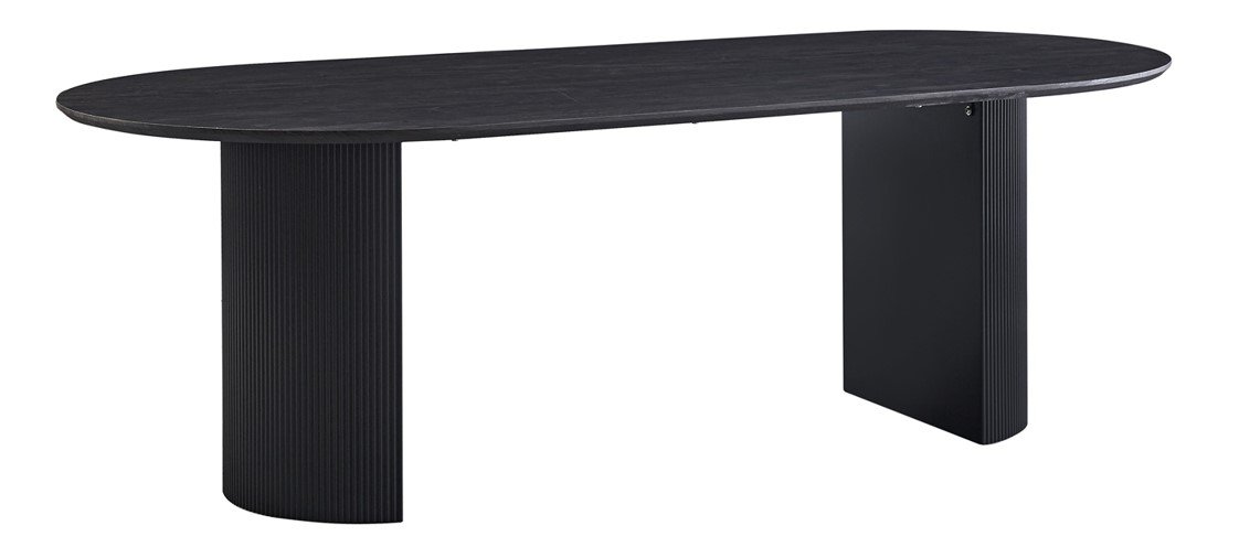 Interiax Eettafel 'Rayan' 200 cm Ovaal Decor Donkerbruin