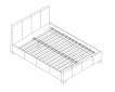 Bed 'Roma' 160x200 + Slatted Base - PU Black thumbnail