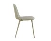 Interiax Chaise de salle à manger Fé Assise PP Coussin PU Vert miniature