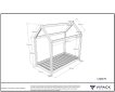 Lit Cabane 70x140 Blanc miniature