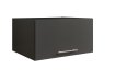 Interiax WASHWALL 'Mary' Armoire supérieure pour lave-linge Anthracite - avec 1 porte à clapet avec pompe - 38x67,5x67,5 cm miniature