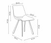 Interiax Dining Chair Lea Velvet Grey thumbnail