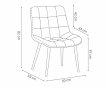 Interiax Dining Chair Lucy Velvet Taupe thumbnail