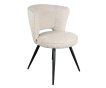 Interiax Chaise de salle à manger Nora Bouclé Ecru miniature