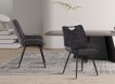 Interiax Chaise de salle à manger Alix Velours Gris miniature