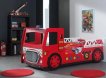 Lit Pompier avec Éclairage LED - Rouge - Lit Enfant miniature