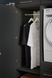 Interiax WASHWALL 'Mary' Washing Machine Storage Cabinet Anthracite - With 3 Shelves - 162x50x67.5 cm thumbnail